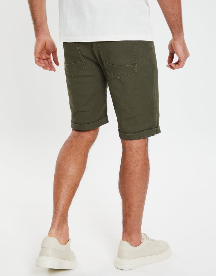 Khaki Green Chino Shorts