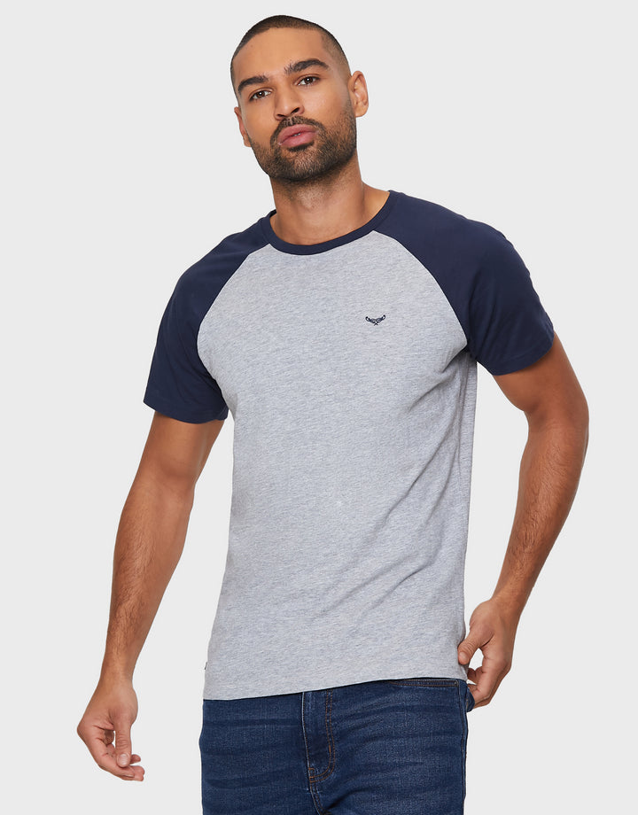 Crew Neck Raglan Short Sleeve T-Shirts (3 Pack)