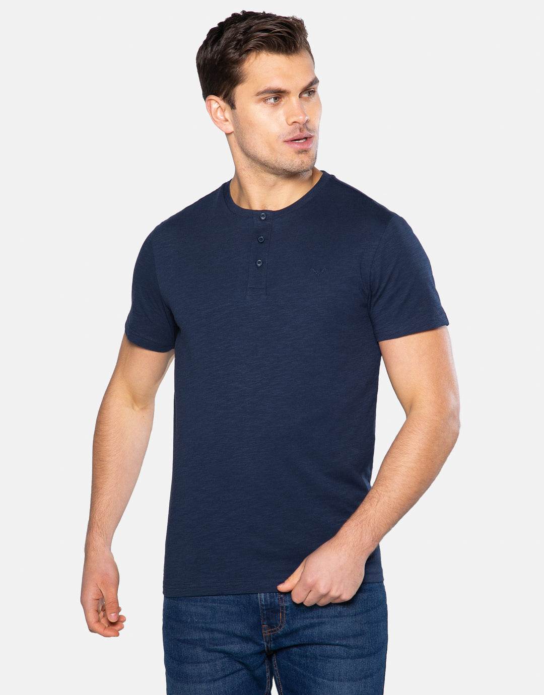 Dark Mix Short Sleeve Grandad T-Shirts (3 Pack)