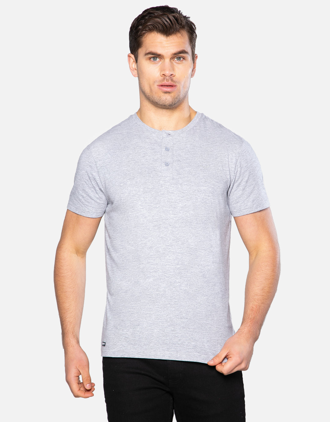 Dark Mix Short Sleeve Grandad T-Shirts (3 Pack)