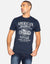 Navy Highway Cotton T Shirt