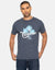 Blue Palm Front Print T-Shirt