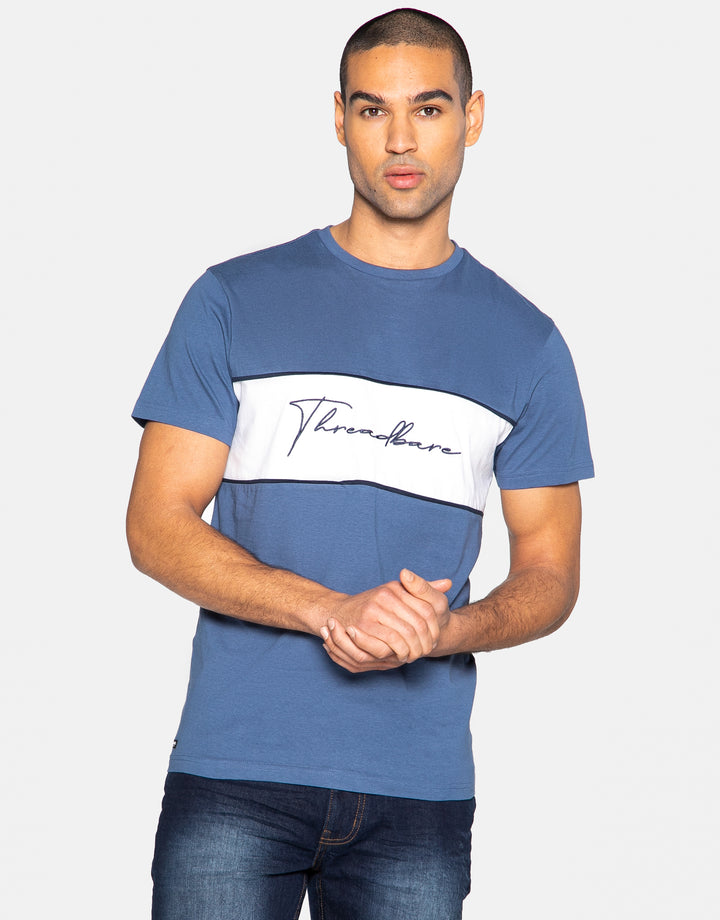 Blue Chest Stripe T-Shirt