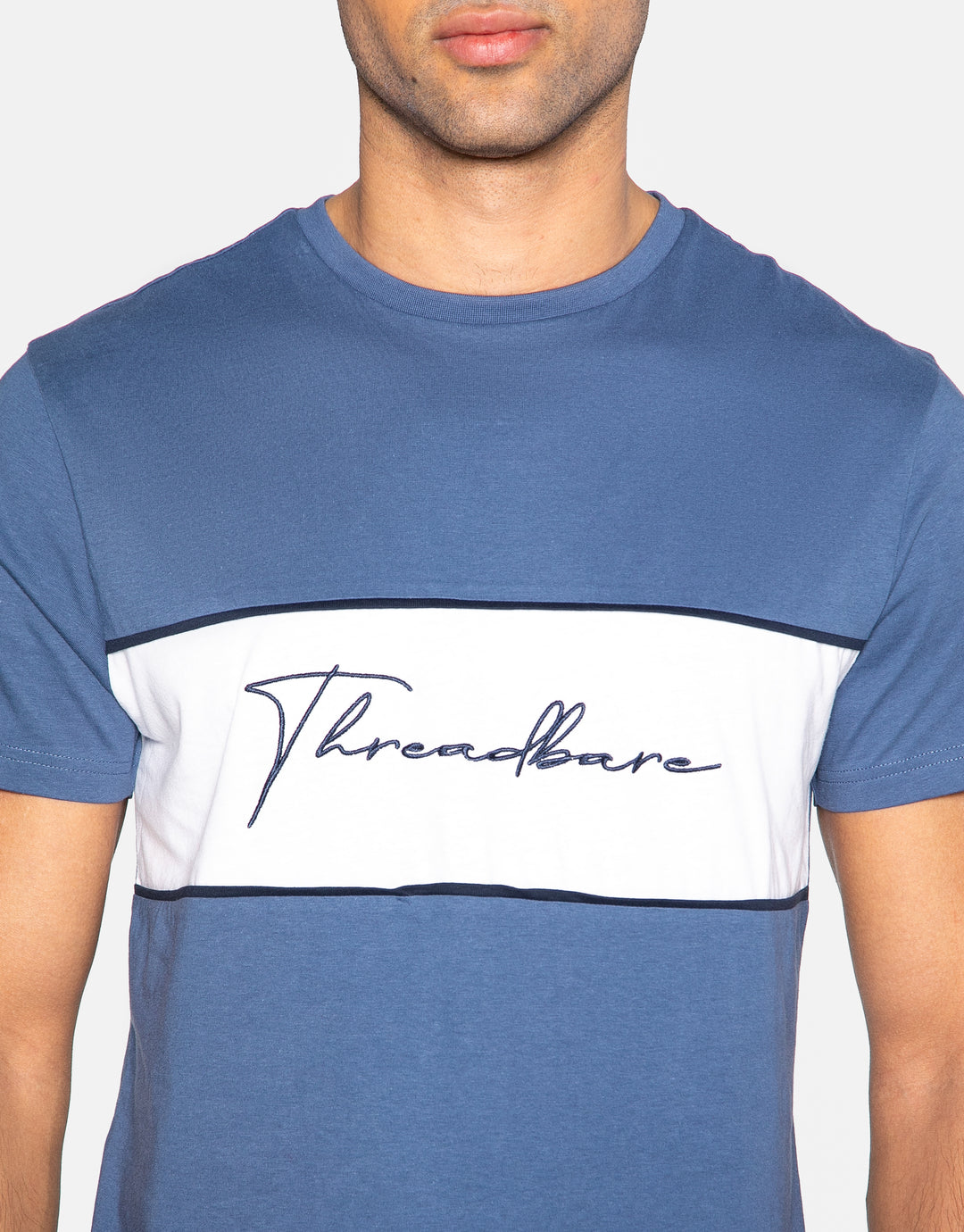 Blue Chest Stripe T-Shirt