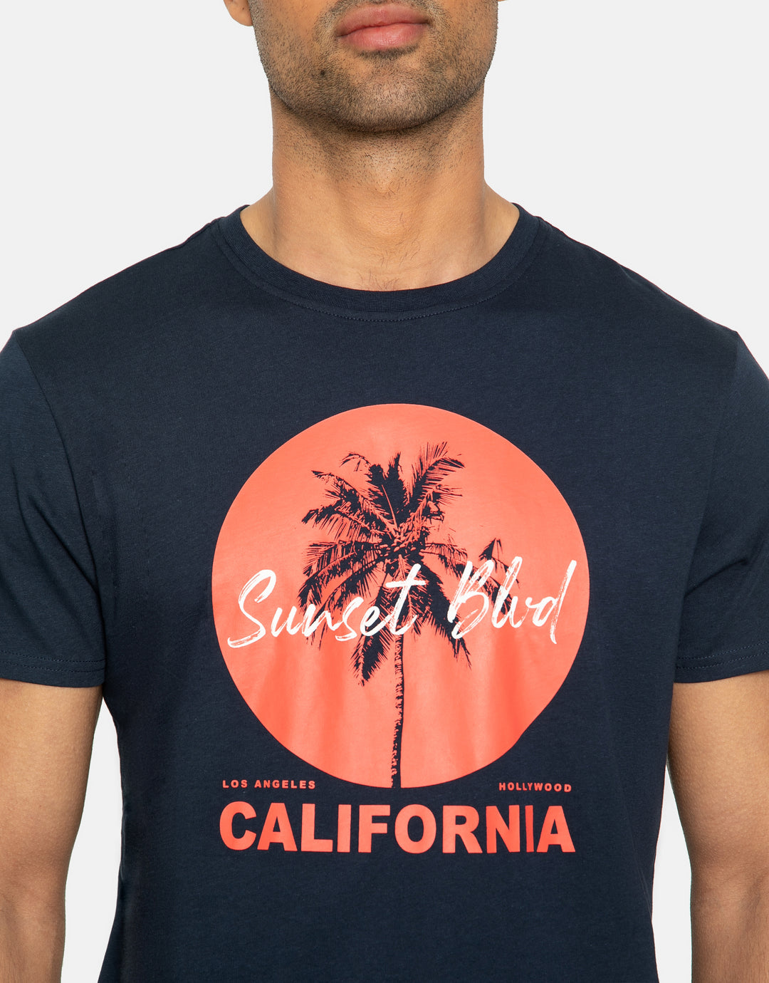 Navy California Crew Neck T-Shirt