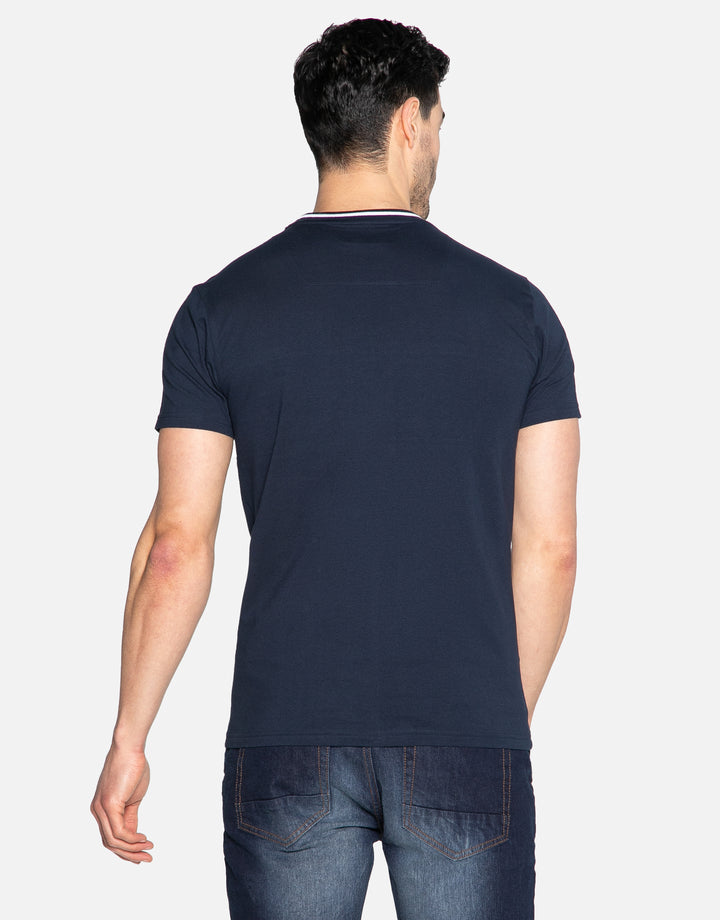 Navy Camo Stripe T-Shirt