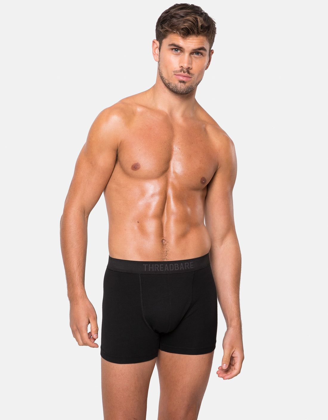 Men's Black Boxer Shorts (5 Pack) Threadbare