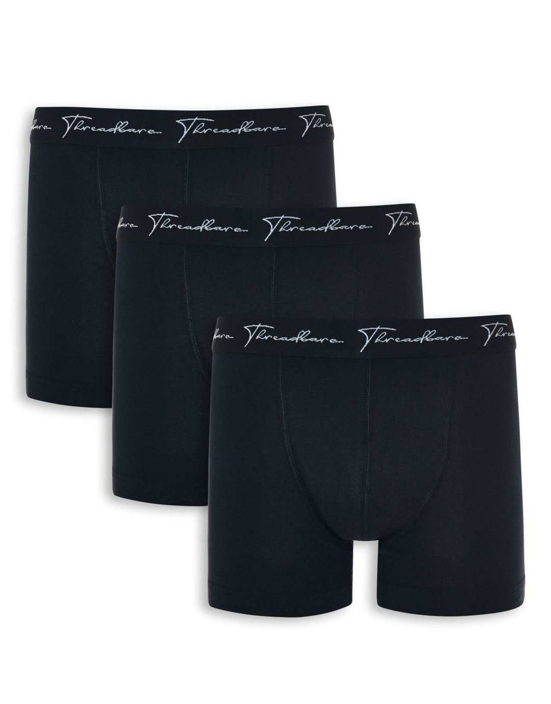 Black Hipster Fit Boxer Shorts (3 Pack)