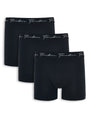 Black Hipster Fit Boxer Shorts (3 Pack)