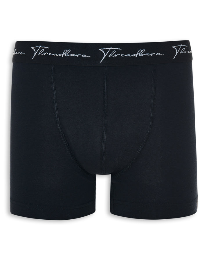 Black Hipster Fit Boxer Shorts (3 Pack)