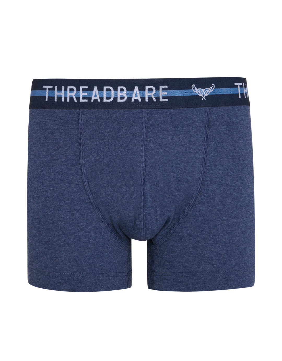 Blue Hipster Fit Boxer Shorts (3 Pack)