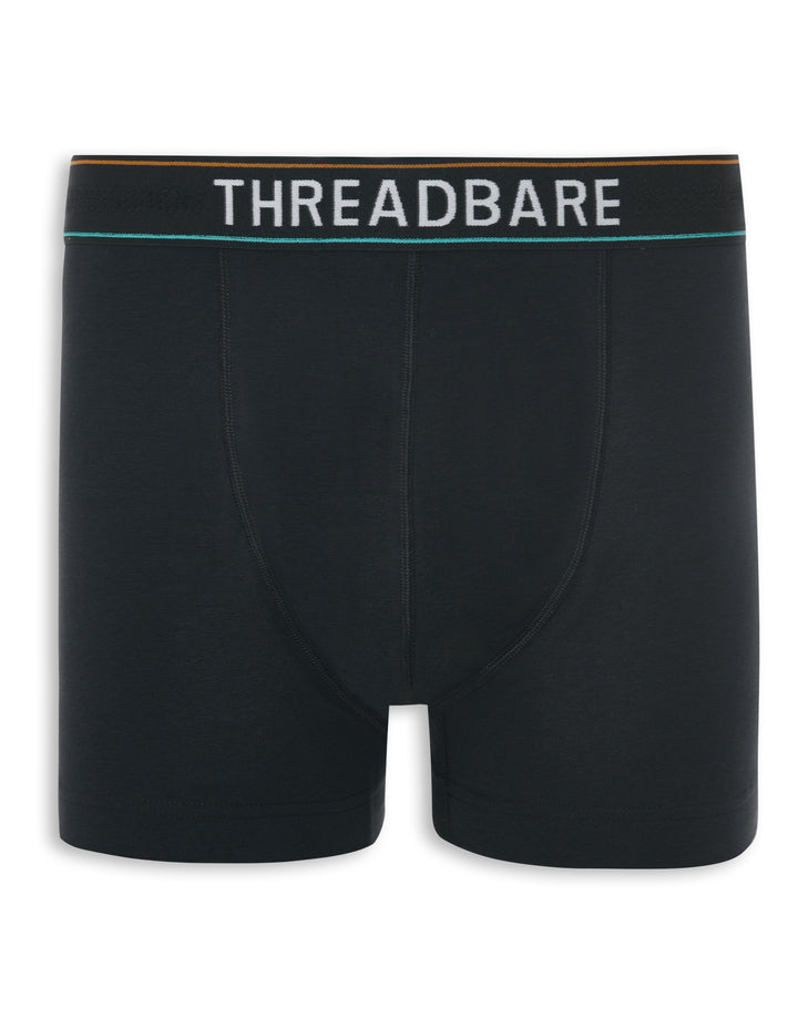 Black Hipster Fit Boxer Shorts (5 Pack)