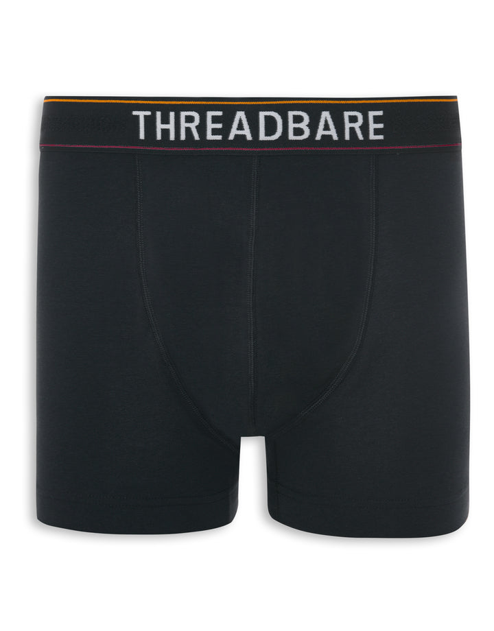 Black Hipster Fit Boxer Shorts (5 Pack)