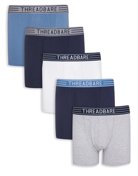 Men's Multi Boxer Shorts (5 Pack) – Threadbare