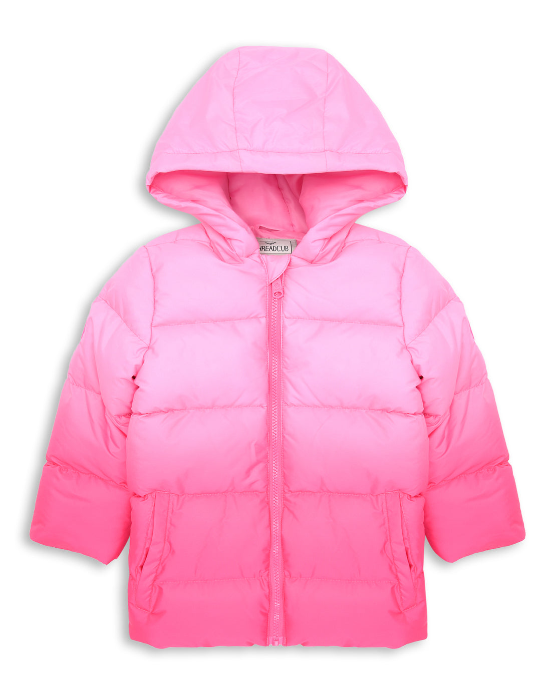 Threadgirls Toddler Girls' Pink Ombré Puffer Jacket