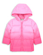 Threadgirls Toddler Girls' Pink Ombré Puffer Jacket