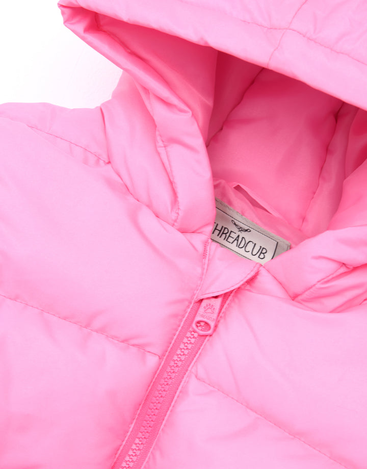 Threadgirls Toddler Girls' Pink Ombré Puffer Jacket