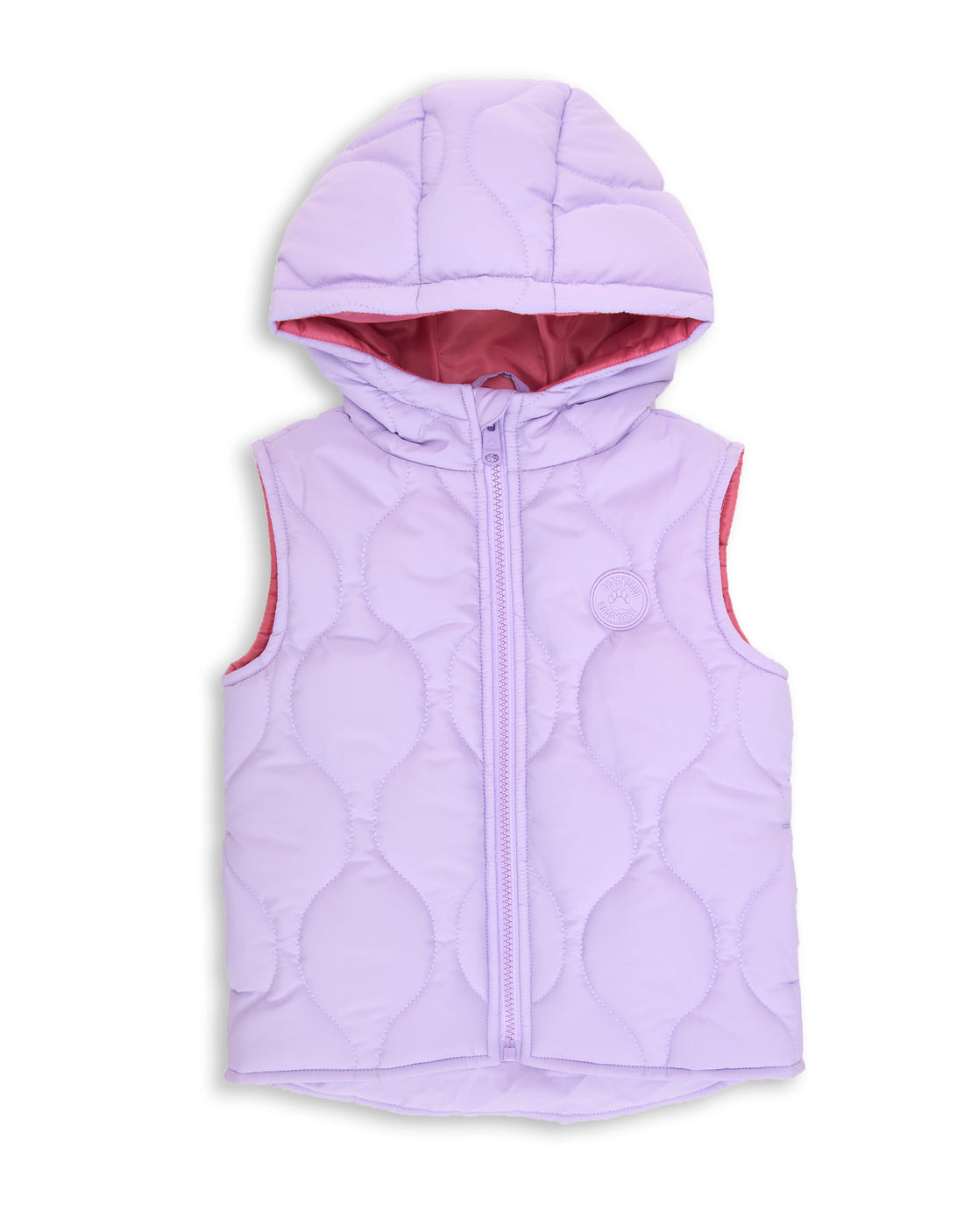 Girls' Toddler Lilac Purple Onion Quilted Kids' Gilet – Threadbare
