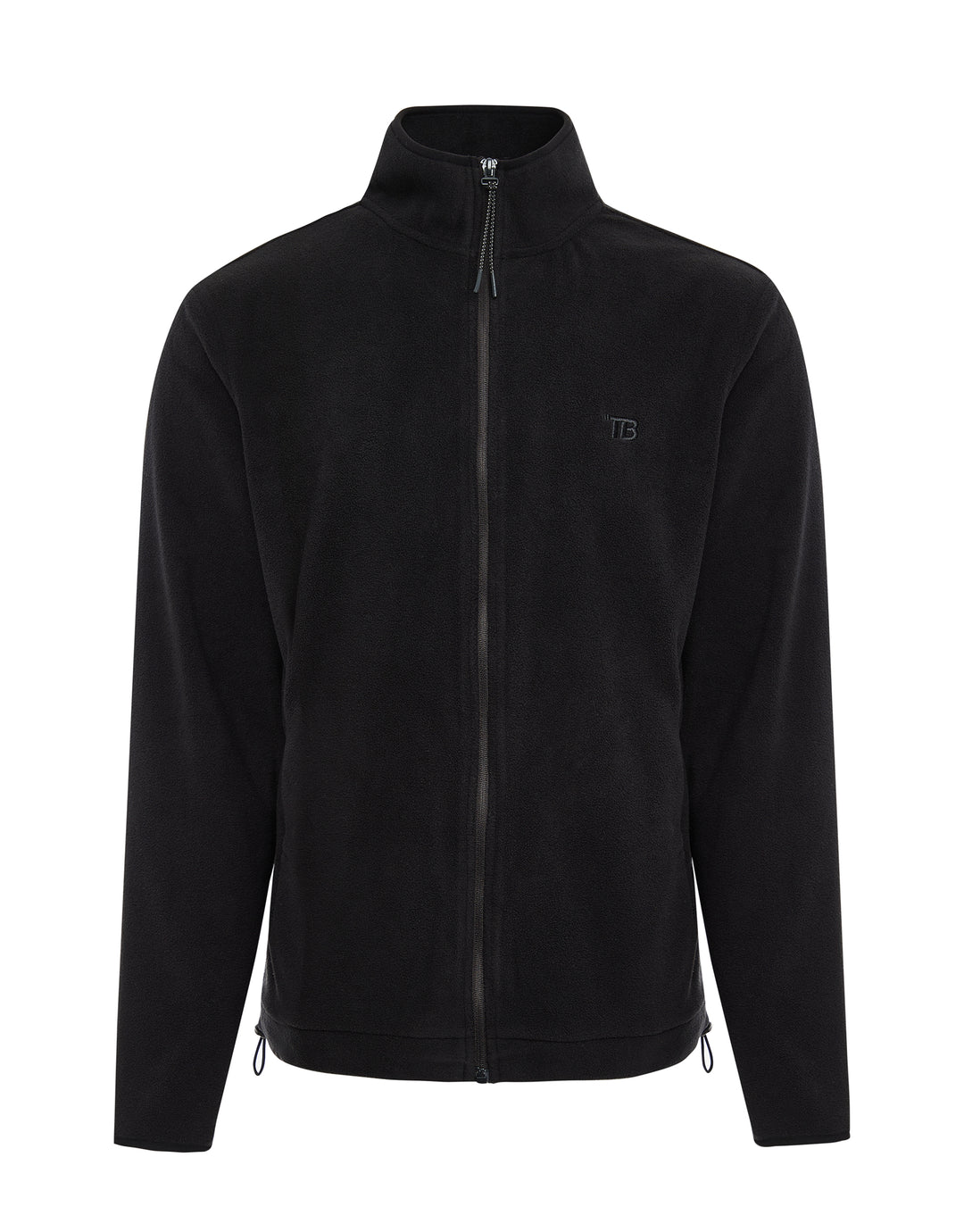 Black Zip-Through Fitness Fleece