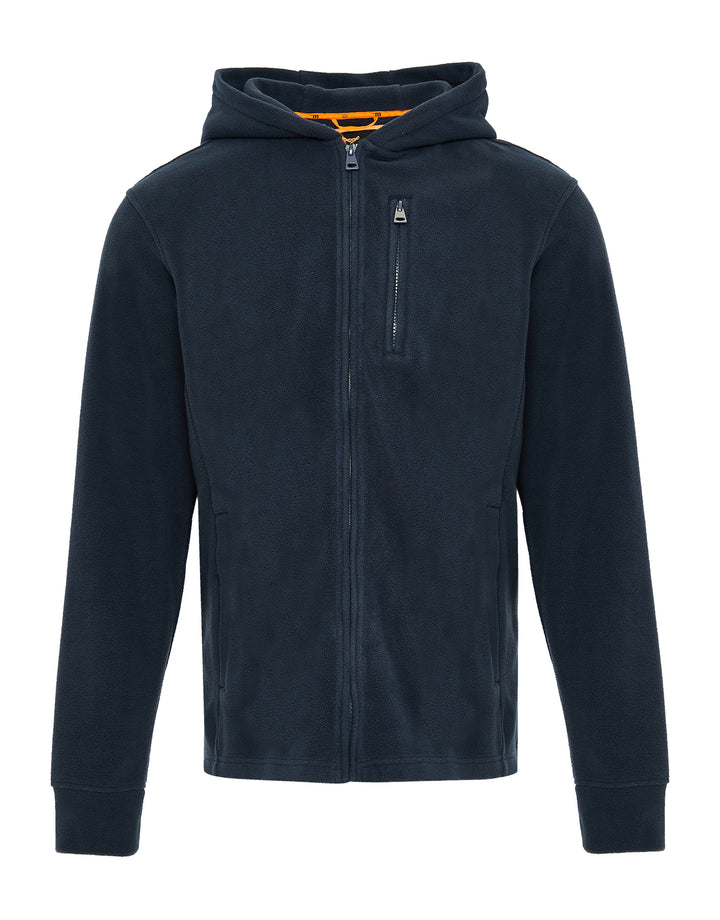 Navy Fitness Fleece Zip-Through Hoodie