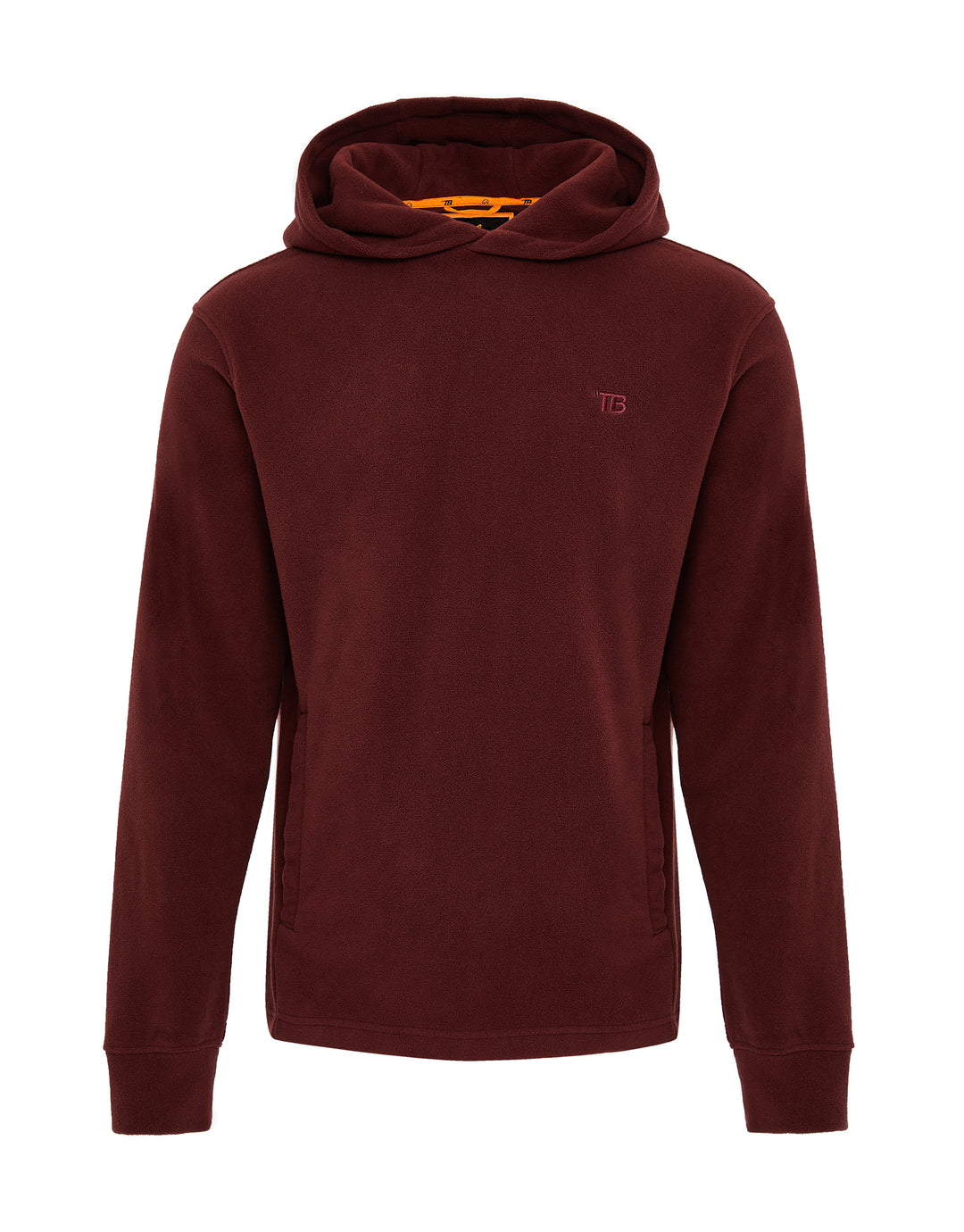 Burgundy Microfleece Overhead Hoodie