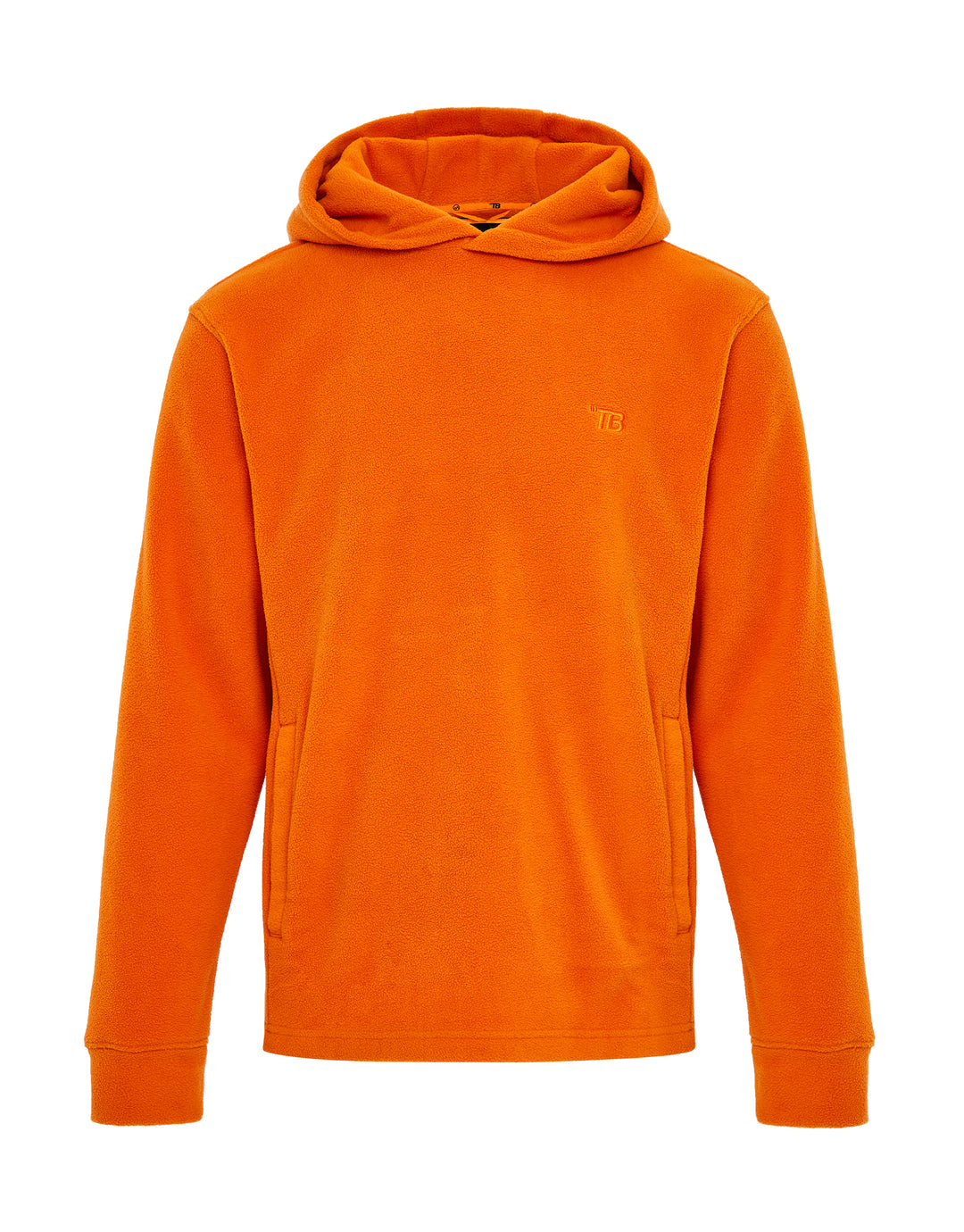 Orange Microfleece Overhead Hoodie