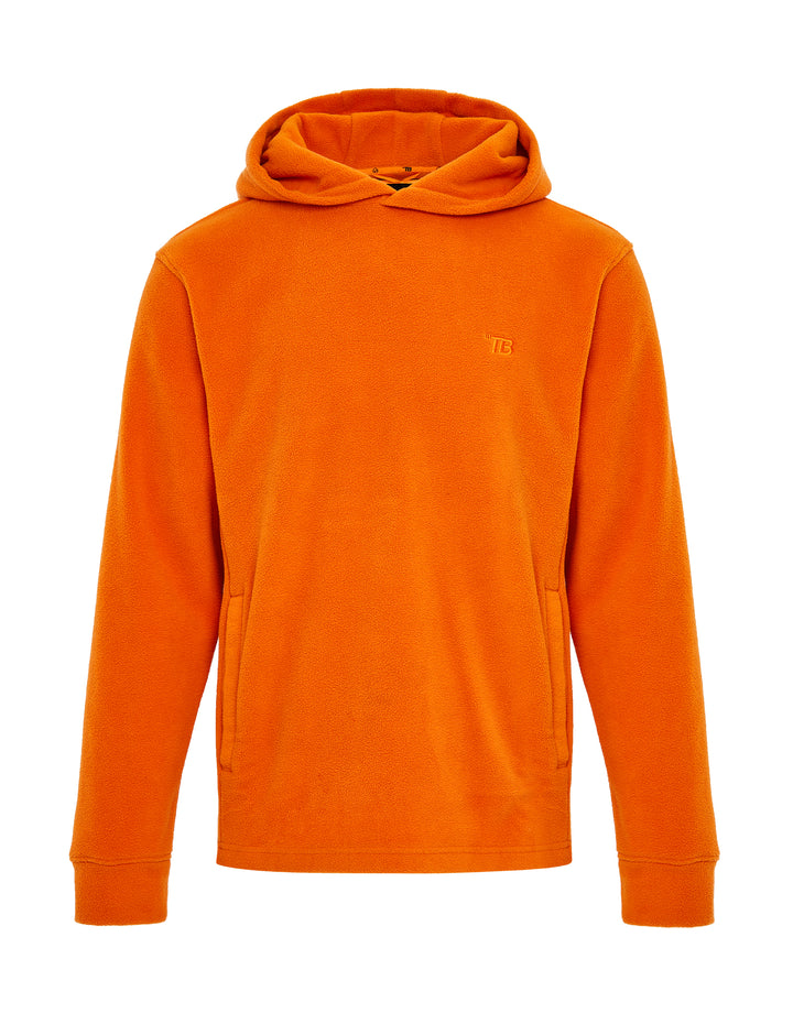 Orange Microfleece Overhead Hoodie