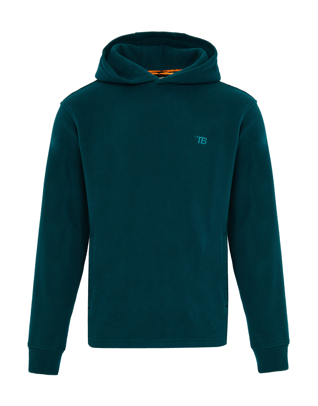 Teal Green Microfleece Overhead Hoodie