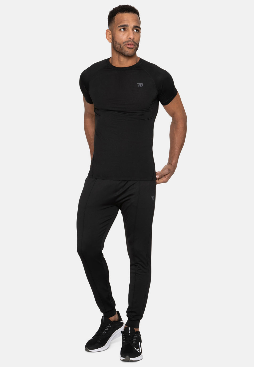 Black Mix Muscle Fit Gym T-Shirts (2 Pack)