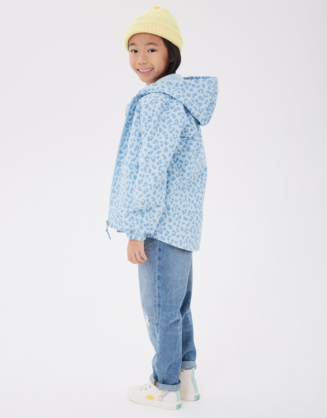 Threadgirls Girls' Blue Animal Print Mac