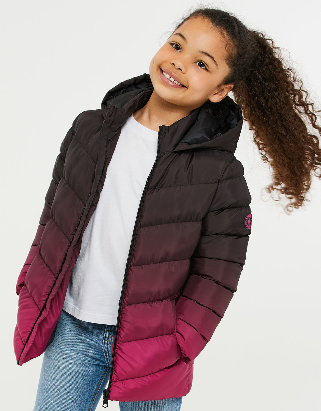 Girls 2024 ombre coat