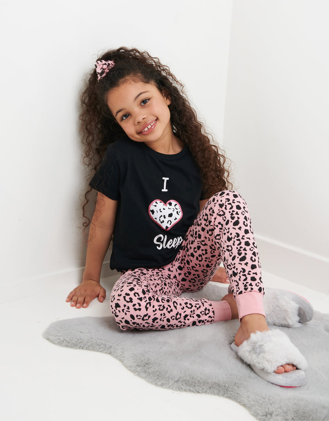 Threadgirls Girls' Black Pyjamas (2-Piece Set)