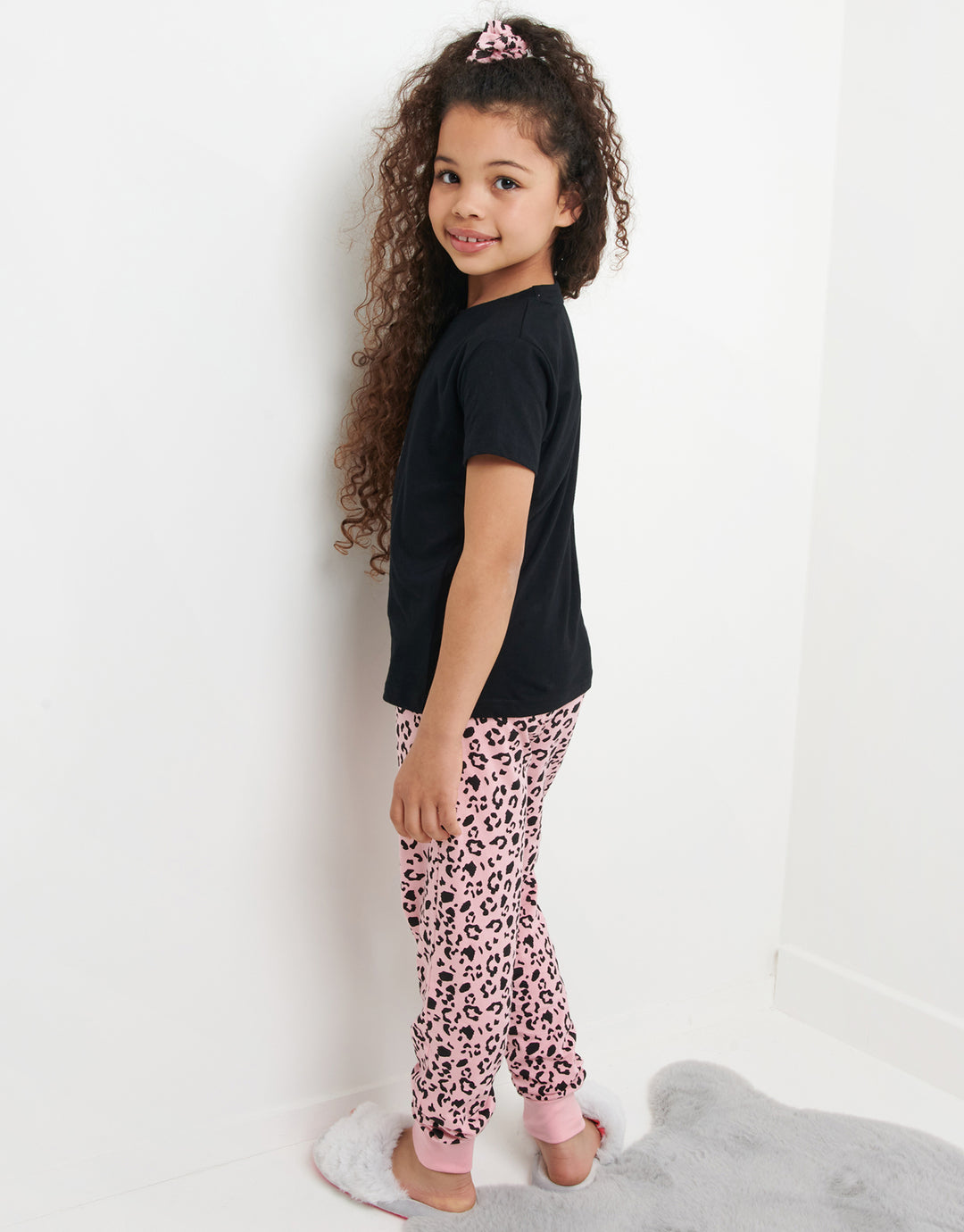 Threadgirls Girls' Black Pyjamas (2-Piece Set)