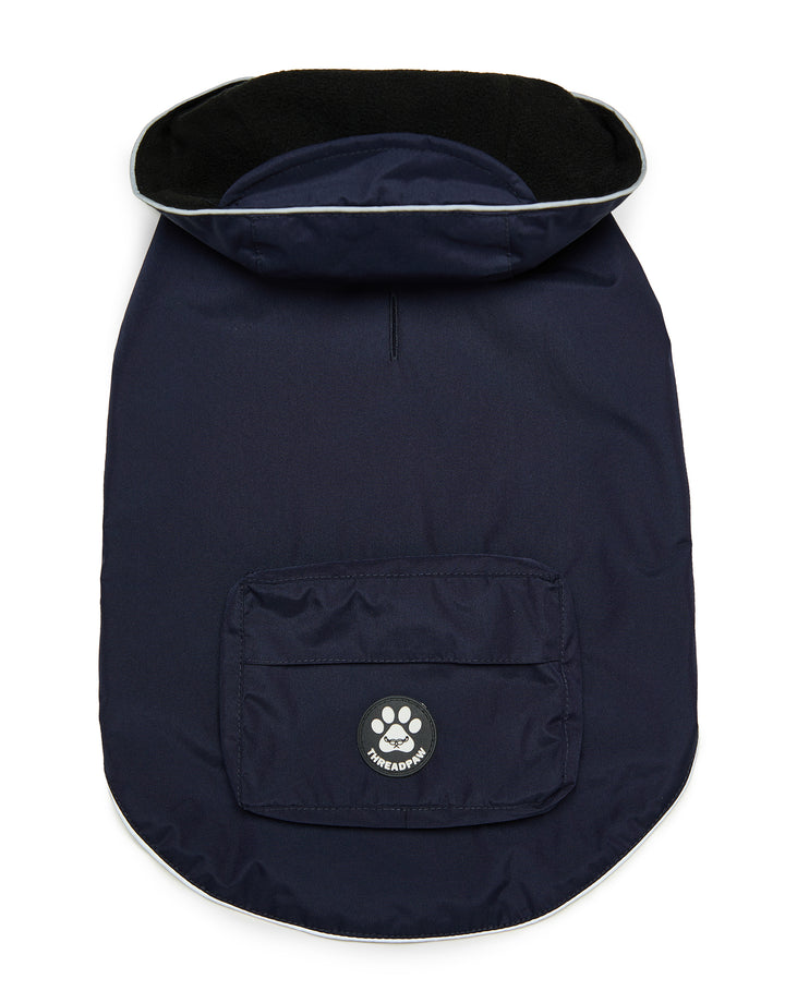 Threadpaw Dogs' Navy Lightweight Rain Jacket