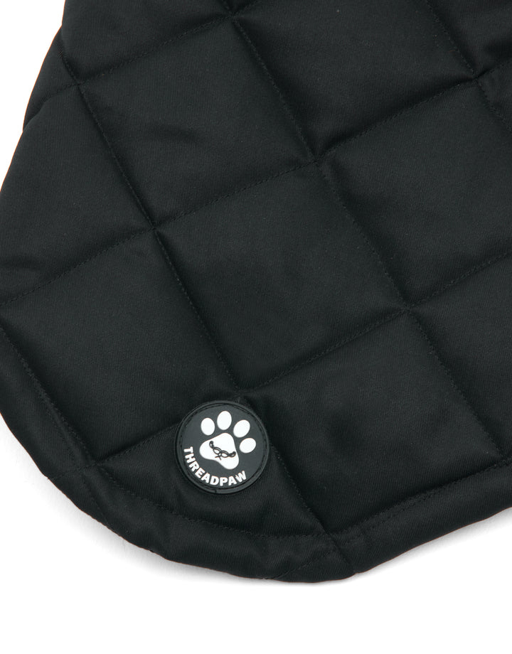 Threadpaw Dogs' Black Quilted Jacket
