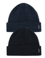 Black & Navy Knitted Hats (2 Pack)