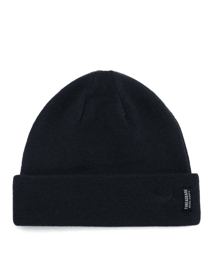 Black & Navy Knitted Hats (2 Pack)