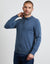 Denim Blue Quarter Zip Polo Jumper