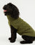 Threadpaw Dogs' Khaki Green Cable Knit Jumper