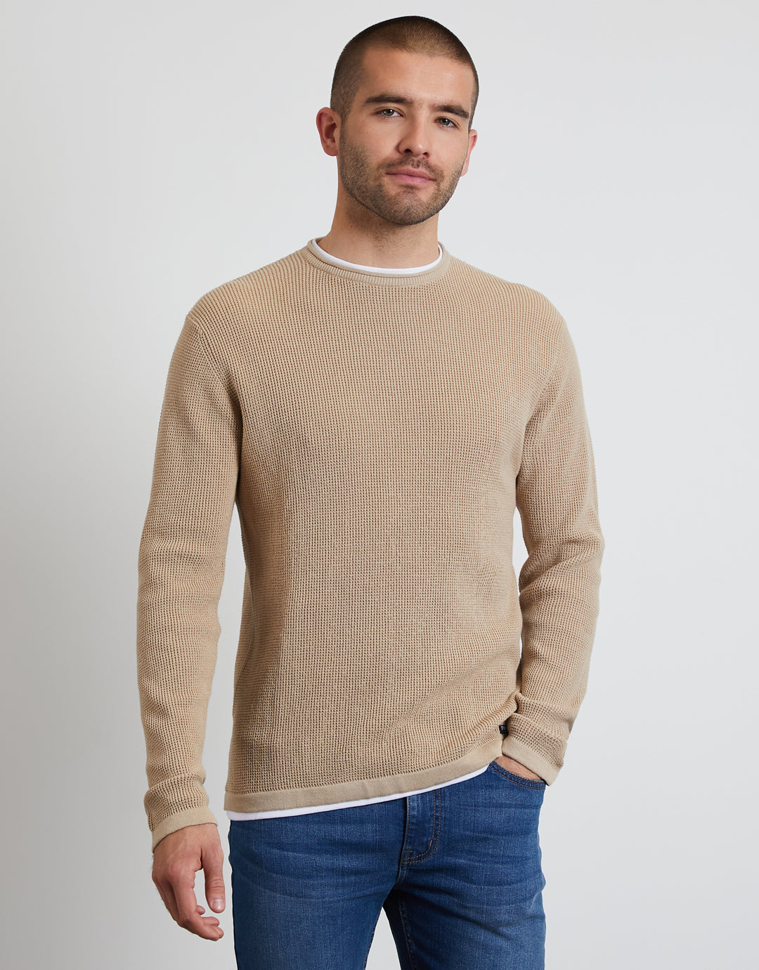 Stone Mock T-Shirt Jumper