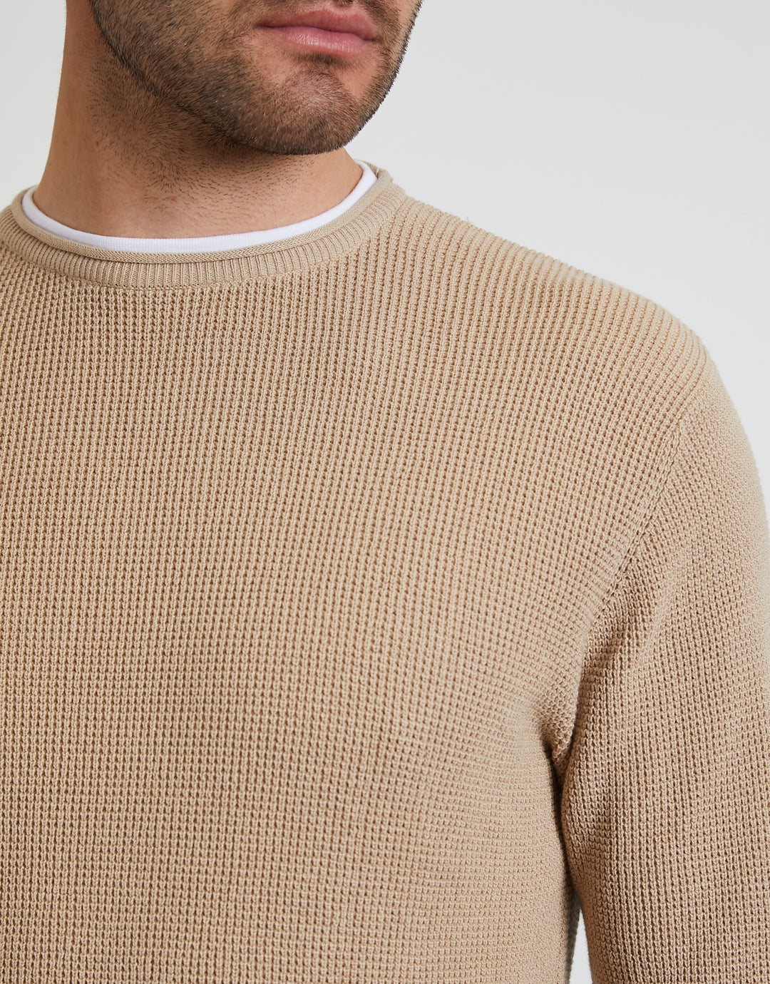 Stone Mock T-Shirt Jumper