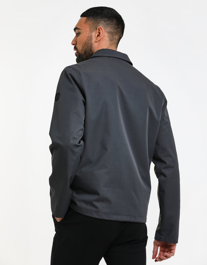 Grey Coach Style Jacket