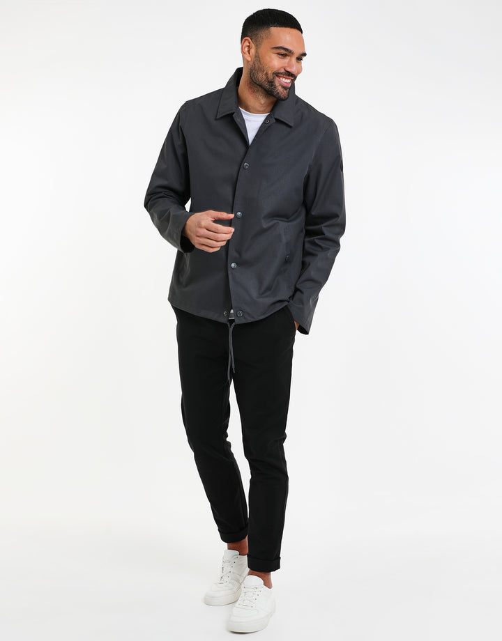 Grey Coach Style Jacket