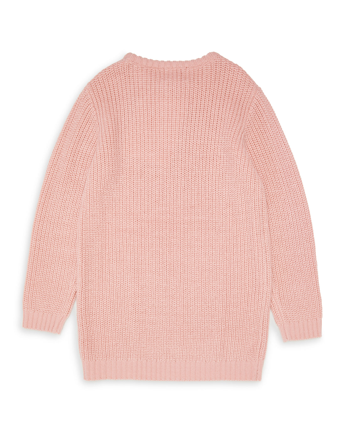 Girls' Blush Pink Cable Knit Kids' Jumper Dress – Threadbare