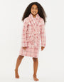 Threadgirls Girls' Pink Check Dressing Gown