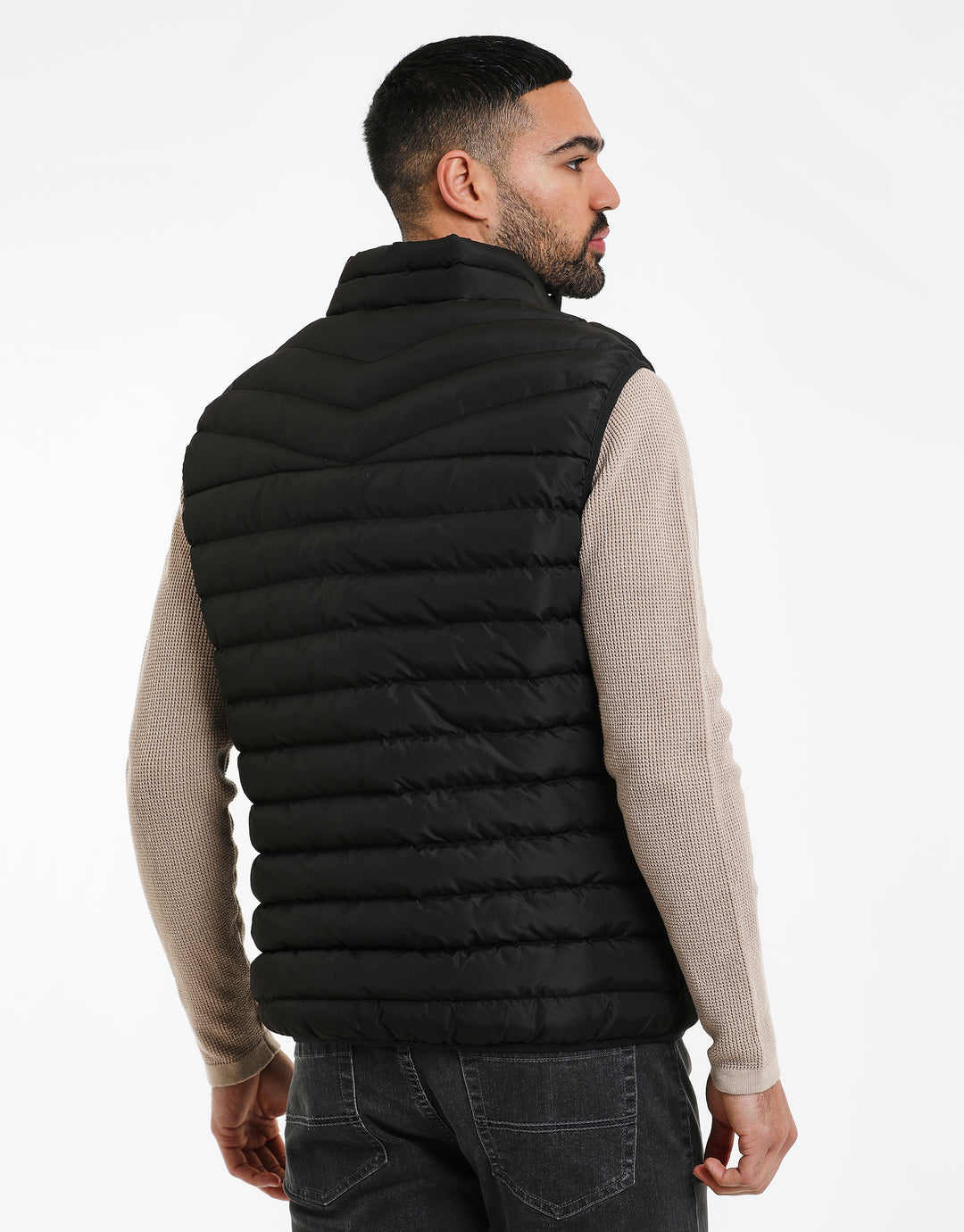 Black Padded Gilet