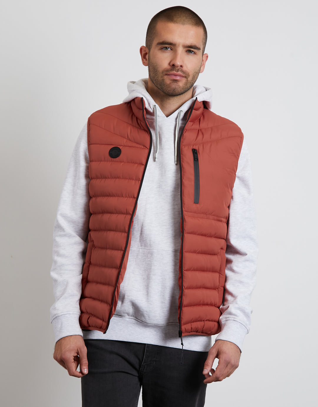 Rust Orange Padded Gilet