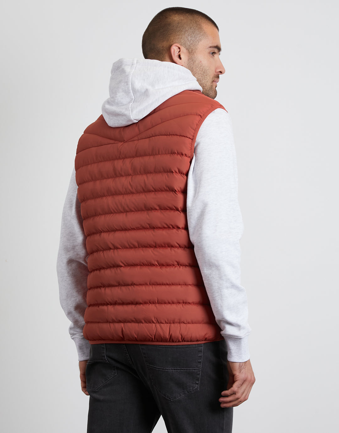 Rust Orange Padded Gilet