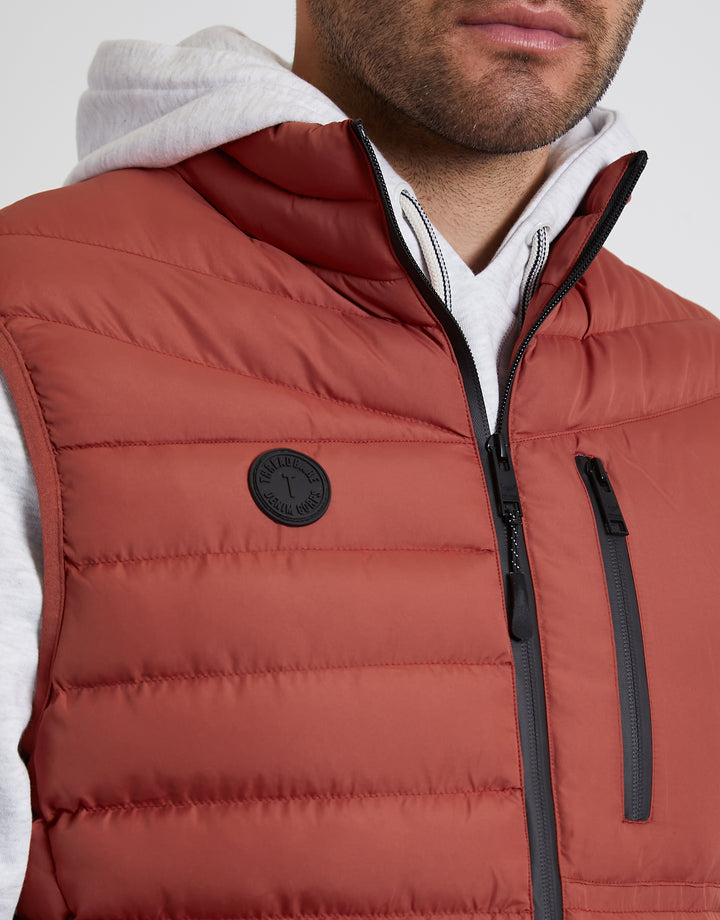 Rust Orange Padded Gilet