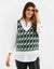 Green Geo Jacquard Knitted Sweater Vest
